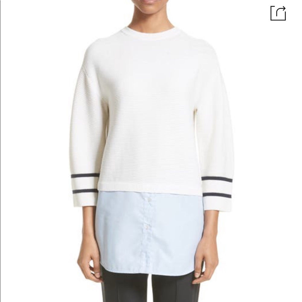 St. John Link Stitch Knit Sweater